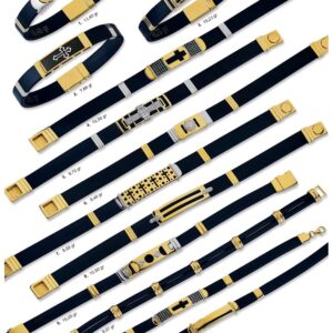 Erkekler İçin 14 Ayar Altın Detaylı Bileklikler Şık Modern Tasarımlar