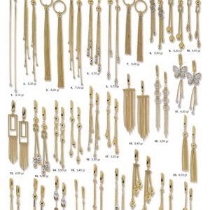 Küpe Sarı Beyaz Altınla 29 Farklı Tasarım Günlükten Düğüne