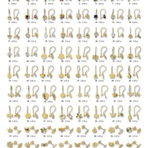 Altın Küpeler 80 Zarif Model ile Zamansız Şıklık Size A.D.T. 223