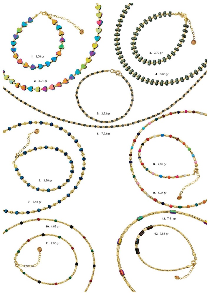 14 Ayar Altın Yarı Değerli ve Doğal Taşlı Kolyeler ve Bileklikler Size