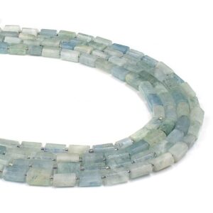 Akuamarin Doğaltaş Dizi 8x11 mm  30 Adet  40 cm  A Kalite