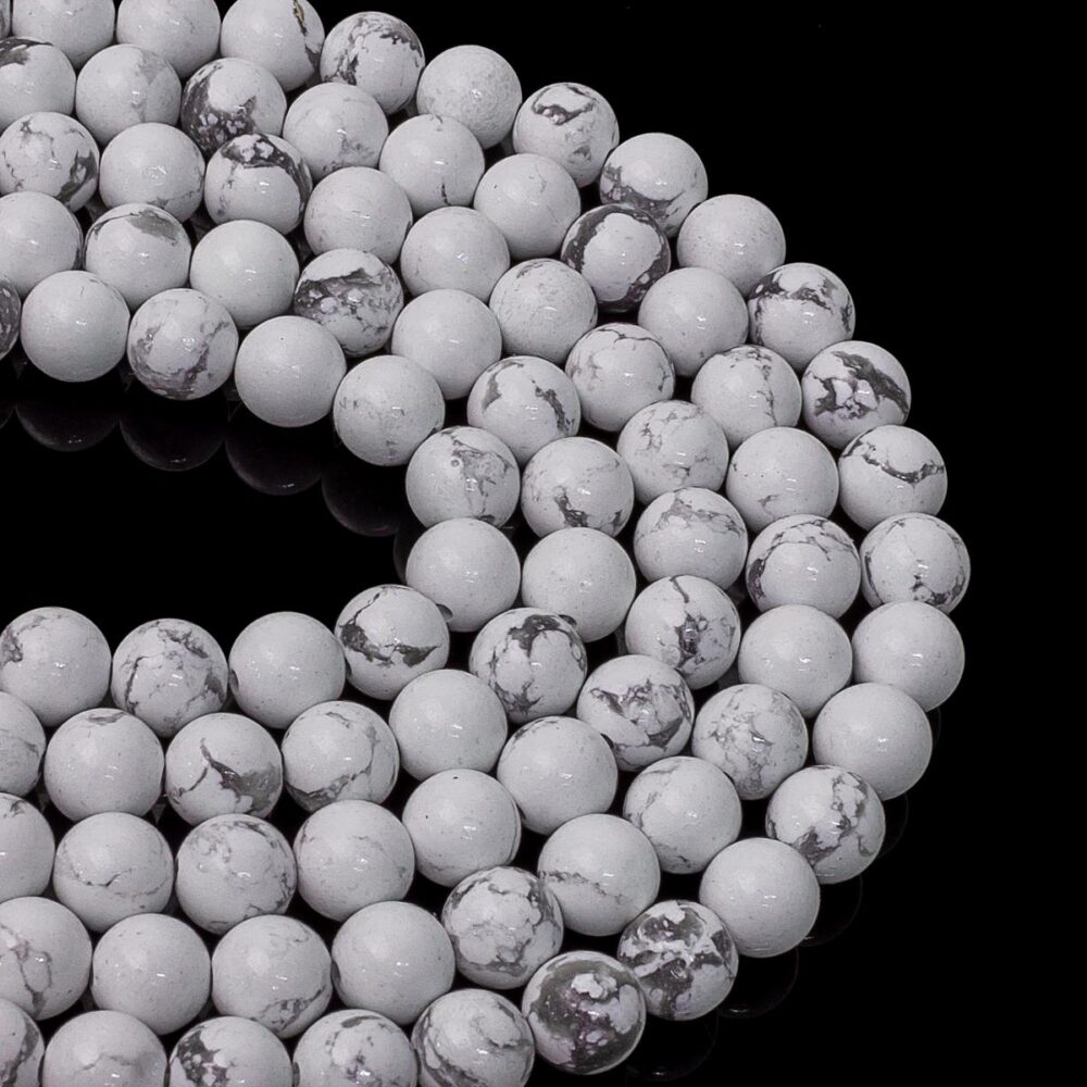 Havlit Doğaltaş Dizi Küre Kesim 8 mm Yaklaşık 48 Adet 40 cm