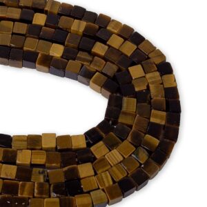 Kaplan Gözü Doğaltaş Dizi Küp Kesim 4x4 mm Yaklaşık 145 Adet 40 cm