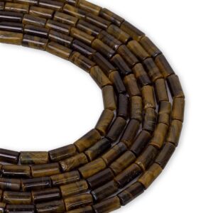 Kaplan Gözü Doğaltaş Dizi Silindir Kesim 9x4 mm Yaklaşık 43 Adet 40 cm