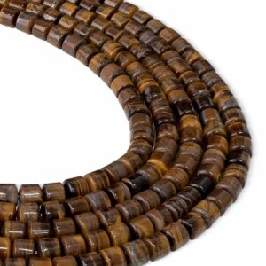 Kaplan Gözü Doğaltaş Dizi Silindir Kesim 6x6 mm 66 Adet 40 cm