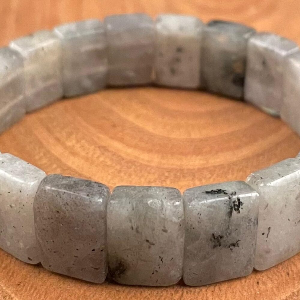 Labradorit Bileklik Doğaltaş 14x10x5 mm  20 cm  Özel Tasarım Her Yaşa Uygun