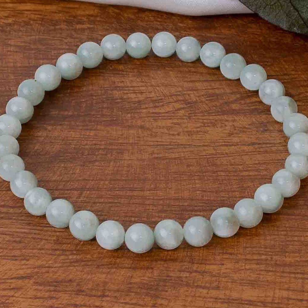 Larimar Doğaltaş Bileklik Küre Kesim 6 mm  20 cm  Özel Tasarım Kadın & Erkek